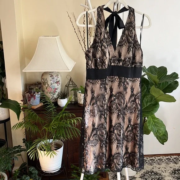 Jones New York | Dresses | Jones New York Black Lace Gold Lining Halter Dress Women 2 Euc | Poshmark Jones New York | Dresses | Jones New York Black Lace Gold Lining Halter Dress Women 2 Euc | Poshmark